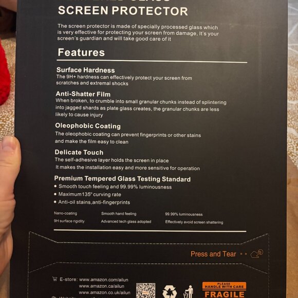 Ailun Tempered Glass Screen Protector for iPad Air 13 Inch (2 Pack) - Picture 4 of 4